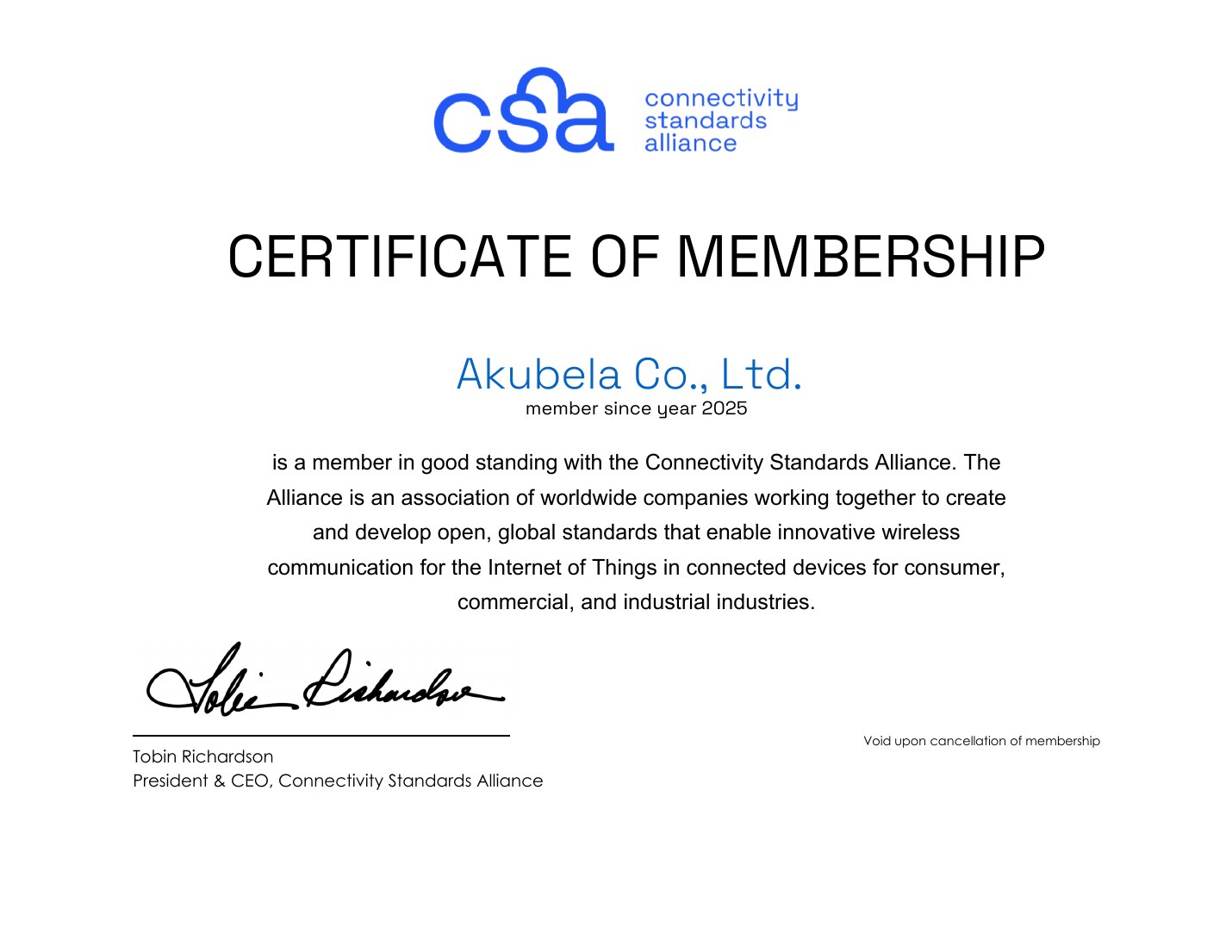 عضوية CSA - Akubela